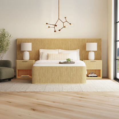 Sylvie Wall Bed King Set in Natural
