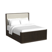 Sylvie Queen UPH 5PC Bedroom Set with 2 Nightstands, Dresser & Chest in Dark Brown