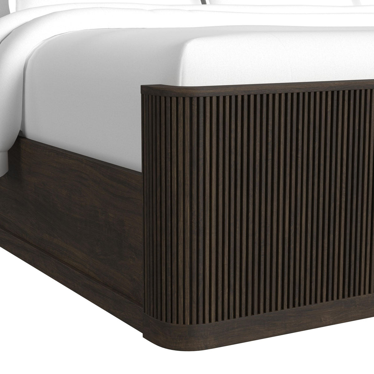 Sylvie Queen UPH 5PC Bedroom Set with 2 Nightstands, Dresser & Chest in Dark Brown