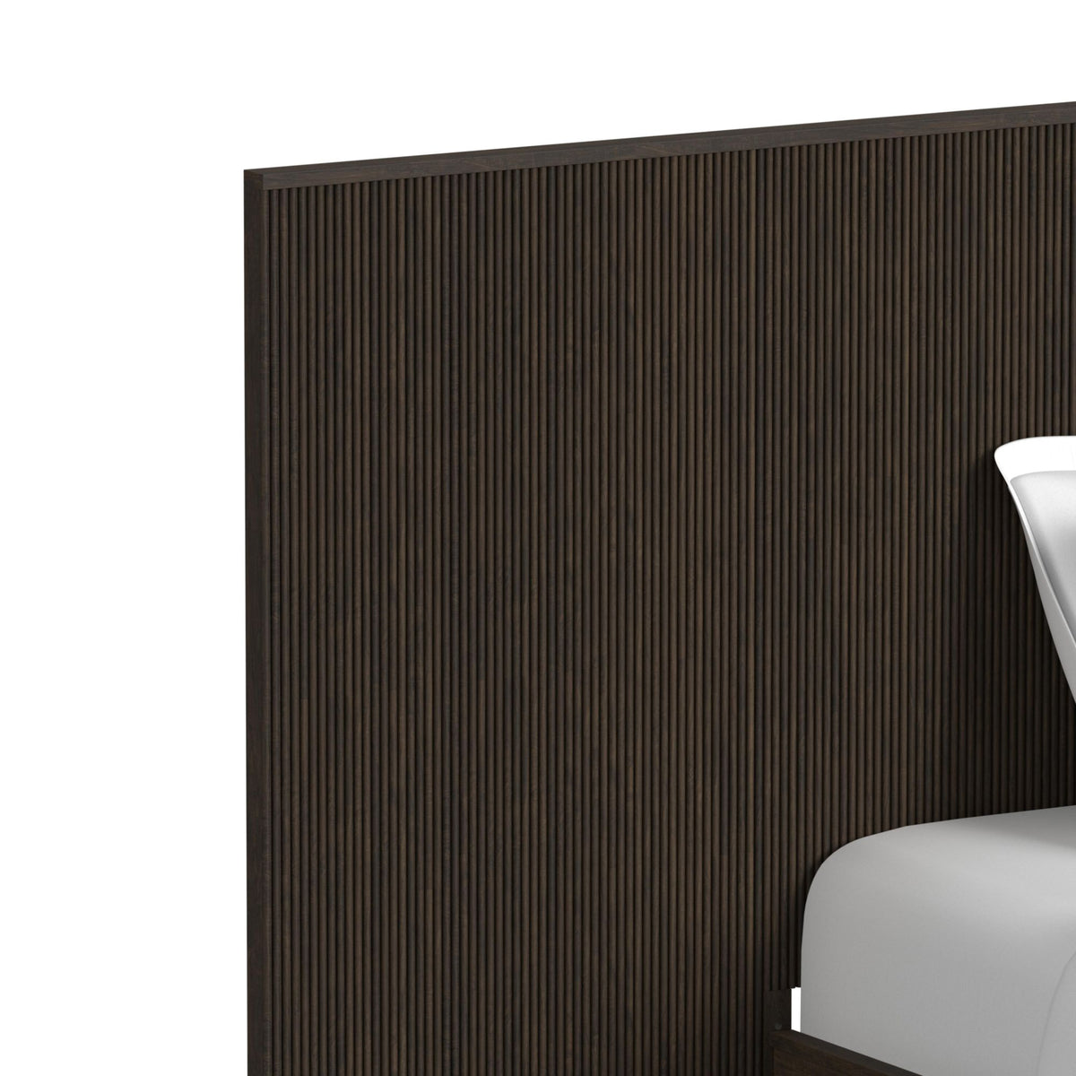 Sylvie Wall Bed King Set in Dark Brown