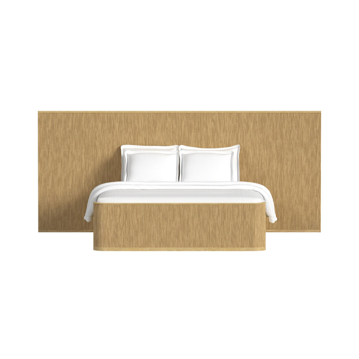Sylvie Wall Bed King Set in Natural