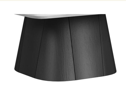 Edison End / Coffeee Table White & Black