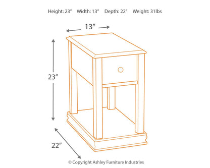 Breegin Chair Side End Table