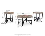 Deanlee Occasional Table Set (3/CN)