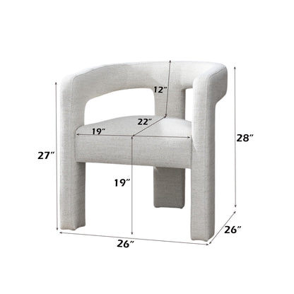 Lomas Boucle Upholstered Arm Chair (Set-2)