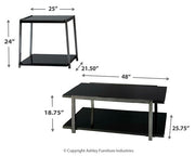 Mesa Rollynx (juego de 3)