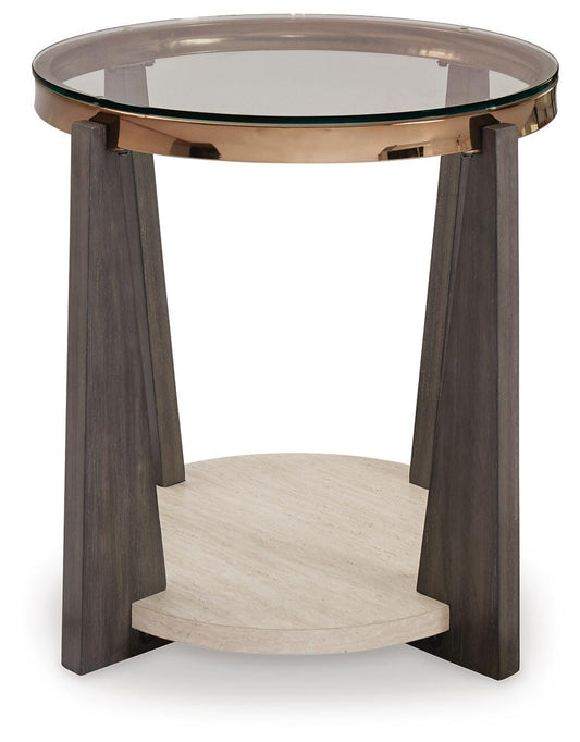 Frazwa Round End Table