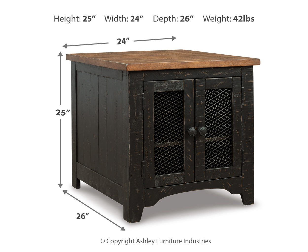 Valebeck Rectangular End Table