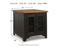Valebeck Rectangular End Table