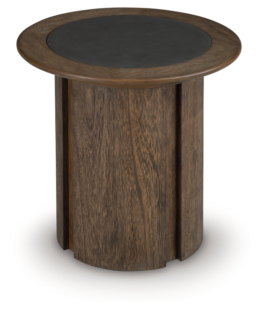 Dontayne Round End Table