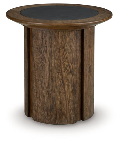 Dontayne Round End Table