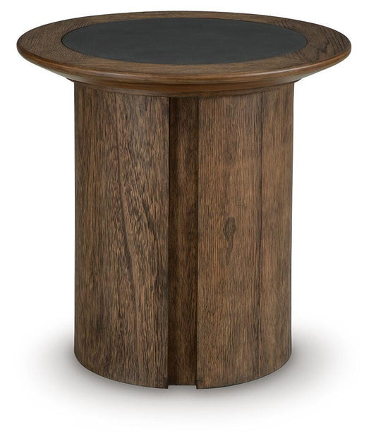 Dontayne Round End Table