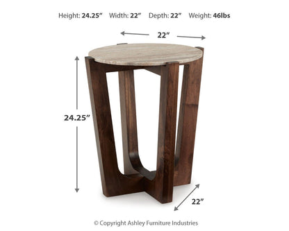 Tanidore Round End Table