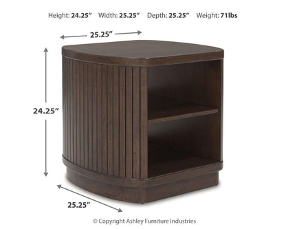 Korestone Square End Table