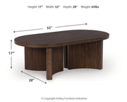 Korestone Oval Cocktail Table