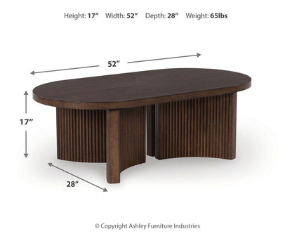 Korestone Oval Cocktail Table