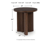 Korestone Round End Table