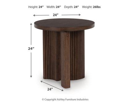 Korestone Round End Table