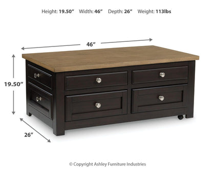 Drazmine Lift Top Cocktail Table