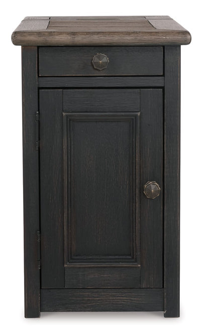 Mesa auxiliar Tyler Creek con puerto USB y enchufes