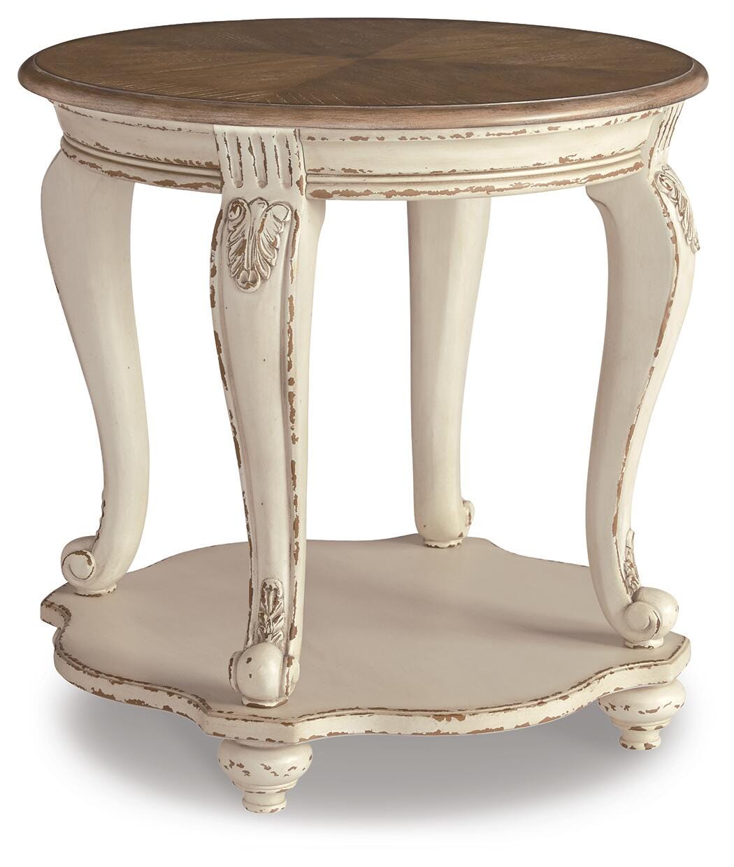 Realyn Coffee Table and 2 End Tables