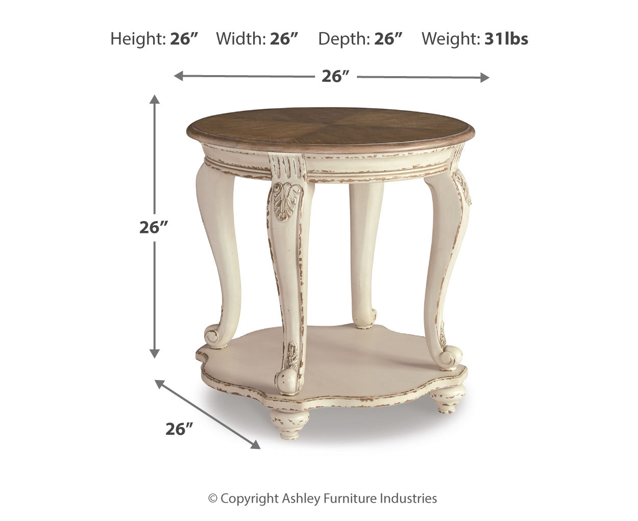 Realyn Round End Table