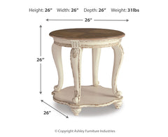 Realyn Round End Table