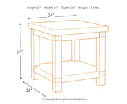 Carynhurst Rectangular End Table