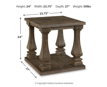 Johnelle Rectangular End Table