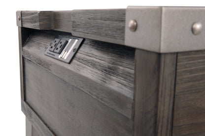 Mesa auxiliar Todoe con puertos USB y enchufes