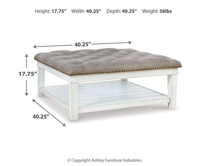 Kanwyn UPH Ottoman Cocktail Table