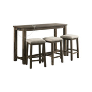 Stone 4PC Occasional Bar Table