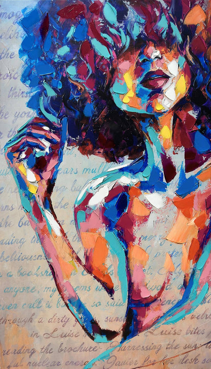 Vestido de Dann Foley en lienzo estirado