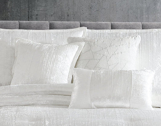 Taos 7 pc Queen Comforter Set White