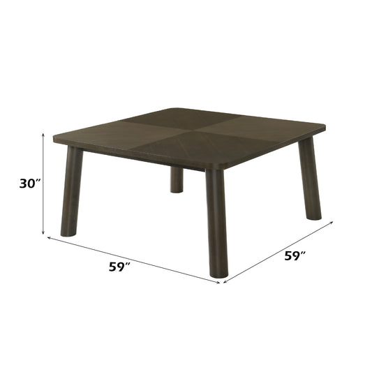 Mallin Square Dining Table with Checkerboard Pattern Design