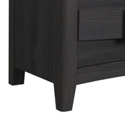Tobias 2-Drawer Nightstand with USB in Black