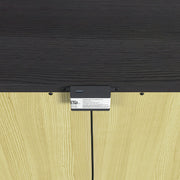 Tobias 2-Drawer Nightstand with USB in Black
