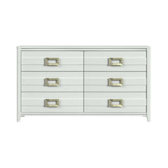 Tobias 6-Drawer Dresser in White