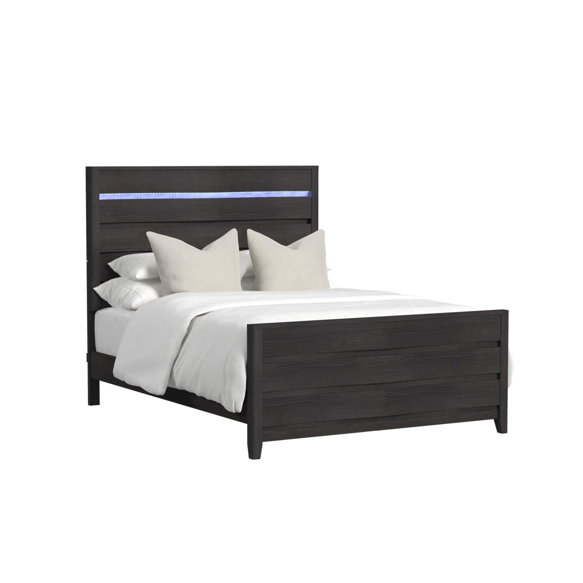Tobias Full 5Pc Bedroom Set With Led In Black