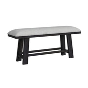 Transcend 6PC Counter Height Dining Set in Charcoal-Table, Four Chairs & Bench