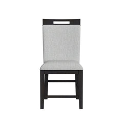 Transcend Counter Side Chair with Light Grey Fabric in Charcoal (2 Per Carton)
