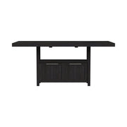 Transcend Counter Table with 20" Leaf in Charcoal