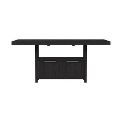 Transcend Counter Table with 20" Leaf in Charcoal