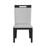 Transcend Dining Side Chair with Light Grey Fabric in Charcoal (2 Per Carton)