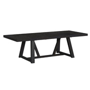 Transcend Dining Table with 22" Leaf in Charcoal