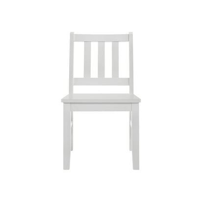 Travis Youth 5PC Dining Set with Table and 4 Chairs in White