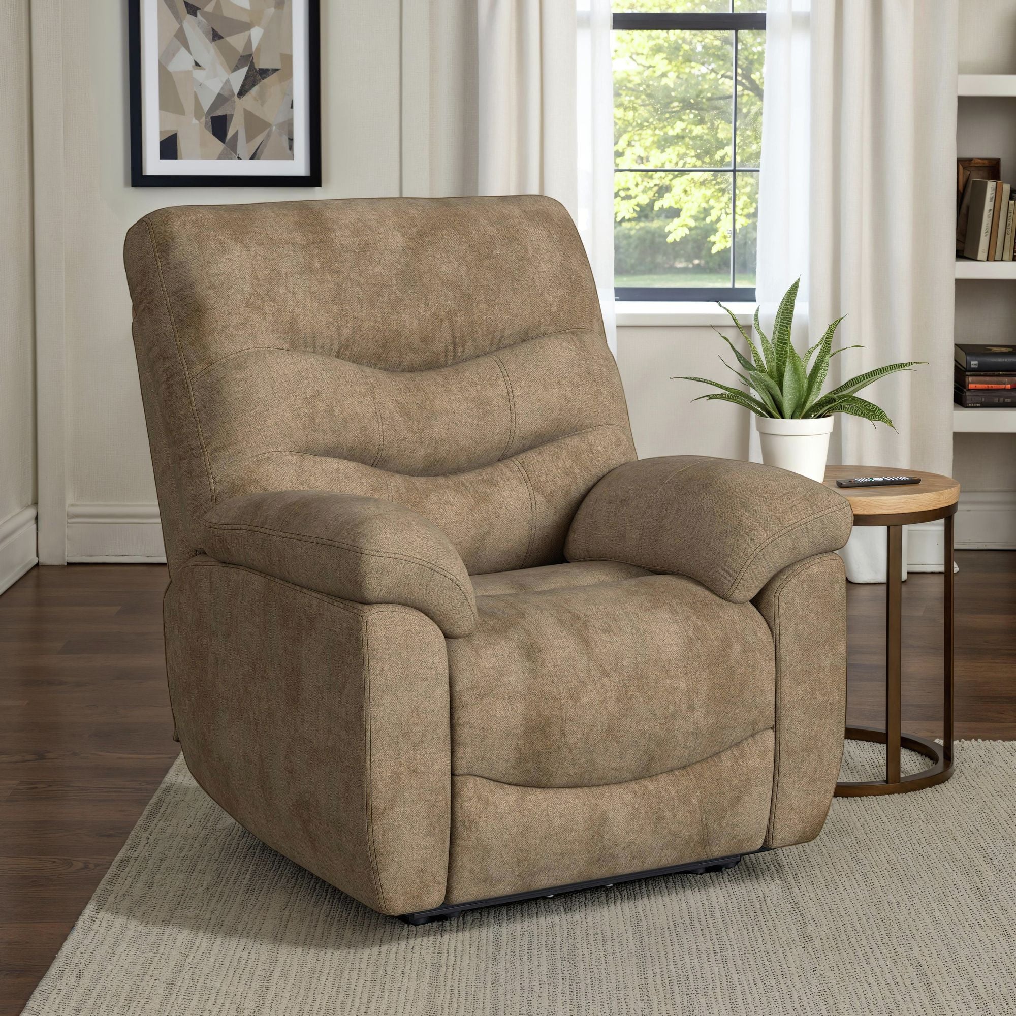 Trifecta P3 Recliner W/Heat Massage, zero gravity, memory foam in Sefi Puppy