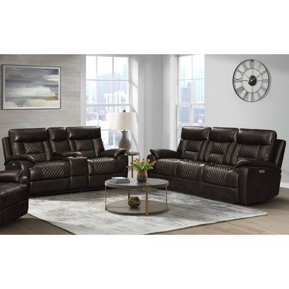 Trinidad 2PC Living Room Set in Pebble Brown-Sofa & Loveseat