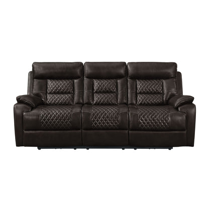 Trinidad Power Motion Sofa with Power Motion Head Recliner in Pebble Brown