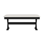 Tulane 6PC Dining Set with Table, 4 Chairs, and Bench in Oak and Black